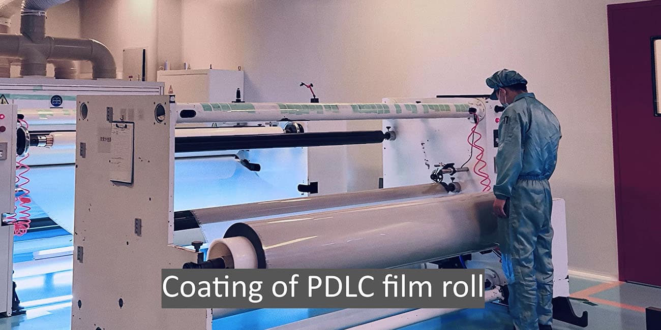 Coating of PDLC film roll